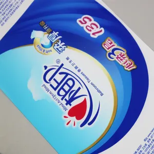 Filme de rolo de embalagem plástica PE impressa personalizada para rolo de papel higiênico/embalagem de papel de embrulho de tecido