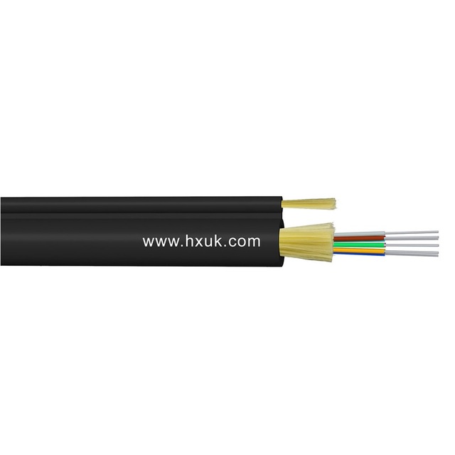 Indoor  Fig 8 Fibre Optic Cable GJFJTC8Y Self Supporting Communication Cable With Aramid Yarns
