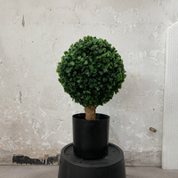 Plantes artificielles en pot en forme de boule de 23 cm de diamètre, livraison rapide, faux arbre vert en forme de boule pour la décoration de la maison, des vitrines et des événements