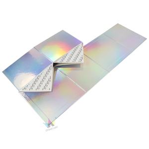 Boîte d'emballage magnétique holographique Crown Win pour cadeaux, personnalisable avec logo, pour cils et ongles, boîtes pliantes en papier avec pelliculage mat - Product Image 6