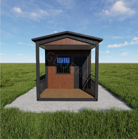 Schrägdach-Containerhaus mit Schnellem Regenwasser- und Schneerücklauf, Arbeiterunterkunft, Temporäres Wohnen, Vorgefertigtes Containerhaus