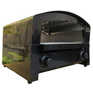 Four à pizza à <span class=keywords><strong>gaz</strong></span> extérieur de 16 pouces en acier inoxydable noir de conception autoportante de qualité supérieure à vendre - Product Image 5