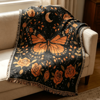 Tapiz Personalizado de Anime Berserk, Manta de Jacquard Tejida 100% Poliéster y Algodón, Cubre Sofá, Decoración para Sala de Estar