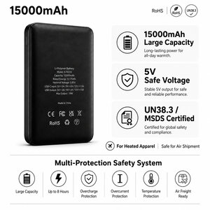 OEM Custom Unisex Heated Vest with Battery 4-Level Smart Heating Waterproof Windproof <strong>Body</strong> <strong>Warmer</strong> for <strong>Men</strong> Women - Product Image 3
