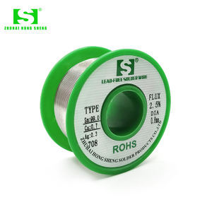 La <span class=keywords><strong>mejor</strong></span> calidad 50% de suministro de fábrica 0,6mm 2,0mm 1kg 99,3 Sn0.7 Cu Cable de soldadura sin plomo de bajo punto de fusión con soporte OEM y ODM - Product Image 5