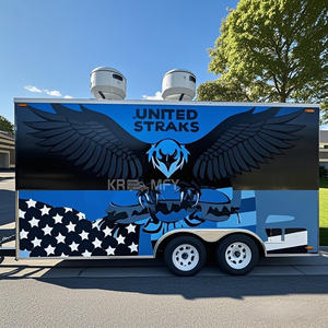 Kiosque alimentaire mobile de rue pour crêpes, design de camion de restauration rapide extérieur - Product Image 1