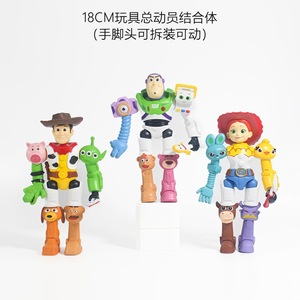 Figuras de Acción de Toy Story: Woody, Buzz <span class=keywords><strong>Lightyear</strong></span> y Jessie, Bloques de Construcción de Robots, Modelo de PVC, Juguete Coleccionable, Adorno, Regalo para Niños - Product Image 2