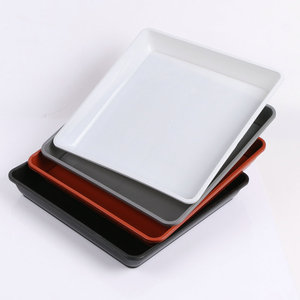 Bandeja cuadrada de plástico para macetas, bandeja multicolor para recoger agua, para escritorio o suelo, resistente y duradera - Product Image 2