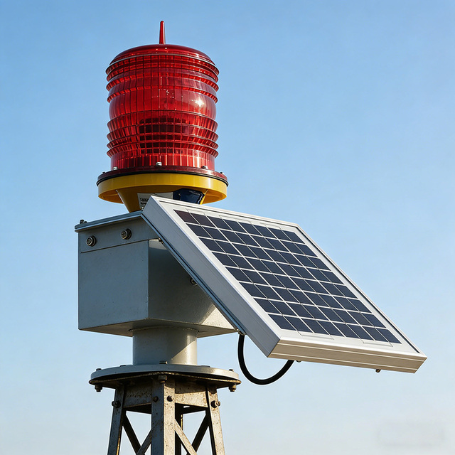 High Brightness Strobe LED Beacon Solar Power Aviation Lights for Building Towers Aircraft/drones