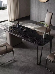 Losas de Cuarzo Natural Negro Matrix Moderno, Pulido, Resistente al Agua, con 1 Año de Garantía para Cocina y Baño - Product Image 6