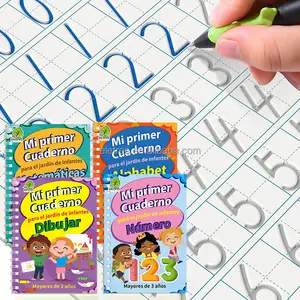 Toddler Educational Magical Tracing Workbook Set Reusable Work Books For Children