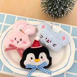 Best Seller Cute <b>Anime</b> Design Cartoon Animal Plush <b>Keychain</b> Soft Eco-Friendly Durable Hanging Ornament for Girls Bag Keys - Product Image 2