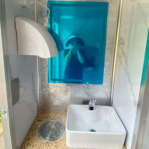 Unidad de baño portátil comercial Ducha Inodoro portátil al aire libre Remolque Panel sándwich de poliuretano Luz LED Varios - Product Image 5