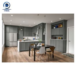 Prima <span class=keywords><strong>George</strong></span> Group <span class=keywords><strong>George</strong></span> American Shaker Cuisine Ensemble de placards en contreplaqué laqué moderne Armoires de cuisine en bois - Product Image 6