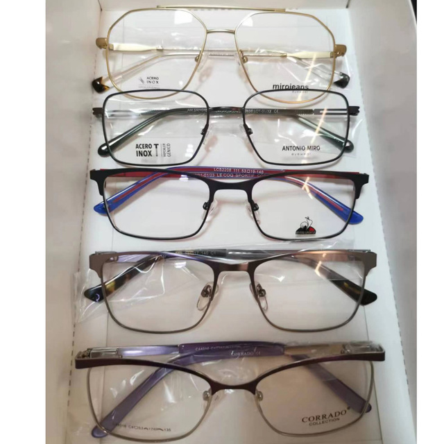 Stock Clearance Metal Optical Glasses Frame Stainless Steel Metal Glasses Frames Various Random Selection