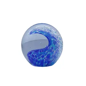 Bola de papel de cristal de Murano hecho a mano, bola de papel personalizada para decoración del hogar