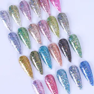 Wholesale Robifel 15ML OEM Soak Off UV Gel Nail Polish Nail Art Manicure Super Shiny Star Glitter Gel