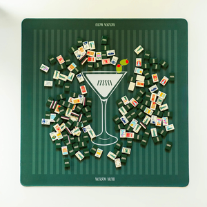 Jeu de tuiles de mahjong américain inspiré de <span class=keywords><strong>New</strong></span> <span class=keywords><strong>York</strong></span>, peintes à la main, vertes, 160 pièces, en acrylique gravé, tuiles de mahjong Empire State - Product Image 6