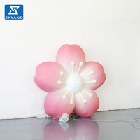 Fleur de cerisier gonflable géante personnalisée pour la publicité d'événements en plein air, décoration gonflable, modèle de sakura