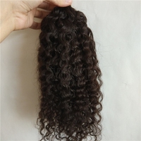 Vente en gros de cheveux humains 100% naturels 4c Micro Twist Afro Kinky Bulk pour extensions de cheveux en forme de I