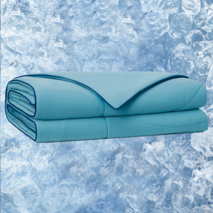 Edredón de refrigeración tamaño King, manta de verano PCM, Control de temperatura inteligente, bambú para todas las estaciones, tejido sólido, durmiente caliente - Product Image 1