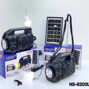 ไฟฉายแ<span class=keywords><strong>ล</strong></span>ะโคมไฟคุณภาพสูง Eletree รุ่น NS-8200LS ความจุแบตเตอรี่ 2400mAh <span class=keywords><strong>ช</strong></span>าร์จซ้ำได้ผ่าน USB และรองรับการ์ด TF เล่น<span class=keywords><strong>เพลง</strong></span>ได้ พกพาสะดวก พร้อมวิทยุ FM พลังงานแสงอาทิตย์ เหมาะสำหรับการตั้ง<span class=keywords><strong>แค</strong></span>มป์ - Product Image 4