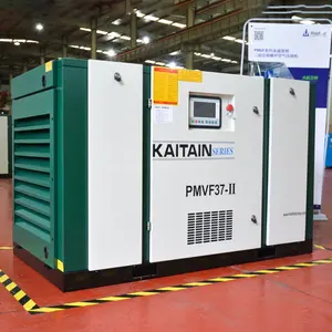 Kaishan Best price 37KW 55KW 90KW 132KW 200KW stationary permanent magnet inverter screw air compressor for sale