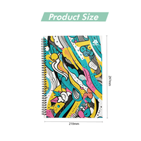 Cuaderno Espiral Personalizado con Tapa Superior Encuadernada y Cubierta de PP, 50 Hojas, Logotipo de Marca OEM, Agenda de Hojas Sueltas para Oficina y Escuela