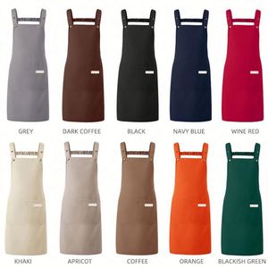 Delantal de Chef Unisex Ajustable para Sublimación, Delantal Amarillo para Barista, Delantales para Cocina, Camping, Salón, con Logotipo Personalizado - Product Image 3