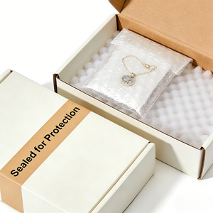 베스트셀러 18k 골드 파인 체인 더블 링 하트 목걸이 (남녀공용) - 완벽한 데이트 선물 - Product Image 6