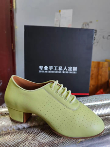 Zapatos de Baile <span class=keywords><strong>Bachata</strong></span> para Mujer MKH con Parte Superior y Suela de Cuero Genuino - Product Image 5