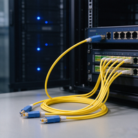 Kabel Patch Fiber 1m (3ft) LC UPC Duplex ke LC UPC Duplex Single Mode OS2 LSZH 2.0mm Tight Buffered Kuning