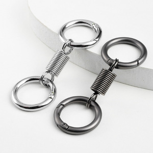 ห่วงคู่โลหะตะขอห่วงคู่พวงกุญแจคาราบิเนอร์แบบห่วงคู่สำหรับเป็นของขวัญเล็กๆตามสั่ง - Product Image 3