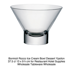 ถ้วยไอศกรีม Bormioli Rocco รุ่น Ypsilon ขนาด 37.5 ซล. 13 x 9 ซม. สำหรับร้านอาหาร โรงแรม ขายส่งอุปกรณ์บนโต๊ะอาหาร - Product Image 2