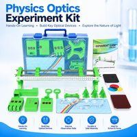 Kit d'expérimentation en optique physique avec banc optique, ensemble de lentilles concaves et convexes, prisme, aide pédagogique pour la physique des étudiants pour laboratoire scolaire