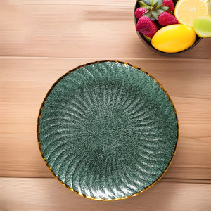 Bandeja de Cristal Martillado Nórdico de Lujo <span class=keywords><strong>para</strong></span> Servir Frutas, Ideal <span class=keywords><strong>para</strong></span> Hoteles, Restaurantes, <span class=keywords><strong>Banquetes</strong></span> y Salas de Exhibición - Product Image 3