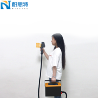 Machine de marquage laser électrique portable intelligente Nicetec Q8E 30W avec moteur, machine d'étiquetage métallique portable