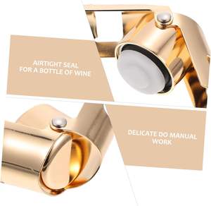 Bouchon de bouteille de champagne en acier inoxydable avec logo personnalisé, en matériau PP durable, scellé sous vide, pour vin mousseux, avec logo métallique - Product Image 5