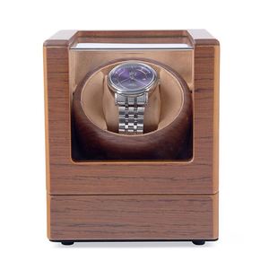 MC Protective Boîte à <span class=keywords><strong>montres</strong></span> électrique de luxe à 4 emplacements, rectangulaire, avec remontoir silencieux, revêtement en similicuir suédé et écran d'affichage, pour <span class=keywords><strong>montres</strong></span> US - Product Image 3