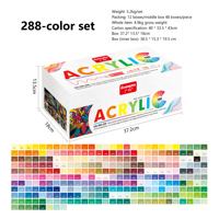 Marqueurs de peinture acrylique Guangna 288 couleurs, haute brillance, encre liquide, ensemble de marqueurs artistiques pour la peinture sur roche, les cadres photo, les travaux manuels DIY