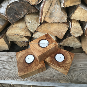 Mango Wood Modern Design <b>Tea</b> <b>Light</b> Holder for Christmas and Religious Celebrations Handmade Home Decoration - Product Image 1