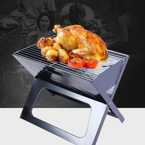 Nueva <span class=keywords><strong>Parrilla</strong></span> de barbacoa compacta de mano para exteriores, alta resistencia al calor, ahorro de espacio, tipo X, <span class=keywords><strong>Parrilla</strong></span> portátil plegable, <span class=keywords><strong>parrilla</strong></span> de carbón para barbacoa - Product Image 2