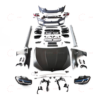 Peralatan konversi mobil, F10 F18 2011-2017y Kit bodi mobil, Upgrade wajah ke G30 Lci M5 untuk Bmw G30 G38 LCI M5 gaya Bodykit Bumper mobil