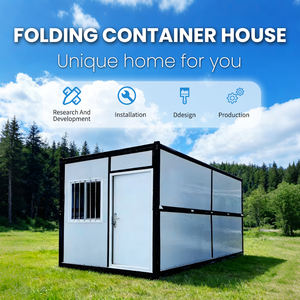 Casa Container Pieghevole All'ingrosso, Elegante Mini Casa Prefabbricata Smontabile da Giardino, Design Container Multi-Cottage, Casa Pieghevole a Z - Product Image 4