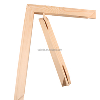 Venta al por mayor de barras de marco de madera de pino barato DIY artista Camilla para lienzo