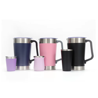 Jarras de agua de acero inoxidable de galón termo al vacío personalizadas juego de jarras de café de metal aisladas
