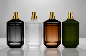 Flacon de parfum <span class=keywords><strong>carré</strong></span> à prix bas et faible MOQ, 100 ml, 50 ml, <span class=keywords><strong>dégradé</strong></span> noir/marron, flacon pulvérisateur de parfum avec boîte et bouchon, fond épais - Product Image 4