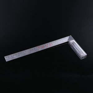 Regla angular de acero inoxidable de 30 cm, herramienta de ángulo recto de metal para carpintería y albañilería - Product Image 2