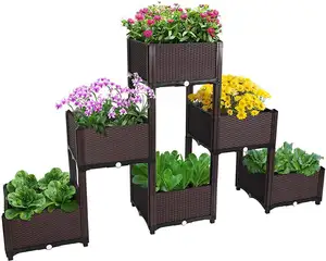 Long-term supply for indoor balcony family vegetable planting large outdoor flower box roof flower groove pot raised garden bed