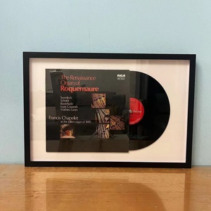 Customized High Quality Simplicity Wooden Black Vinyl Record <strong>CD</strong> Display <strong>Frame</strong> for Collection - Product Image 2